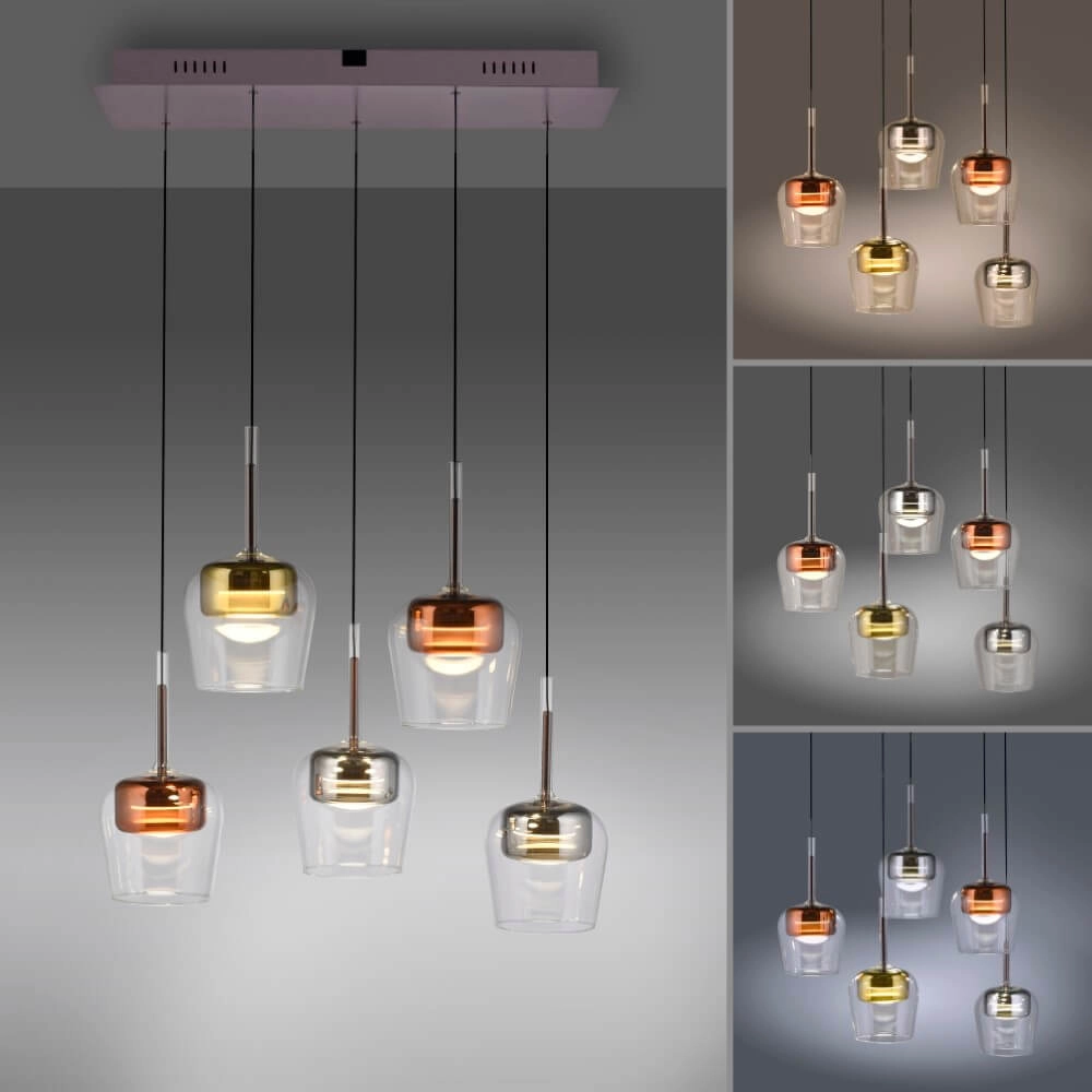 5-lichts hanglamp Q-Kon meerdere kleuren Paul Neuhaus 4012248383889