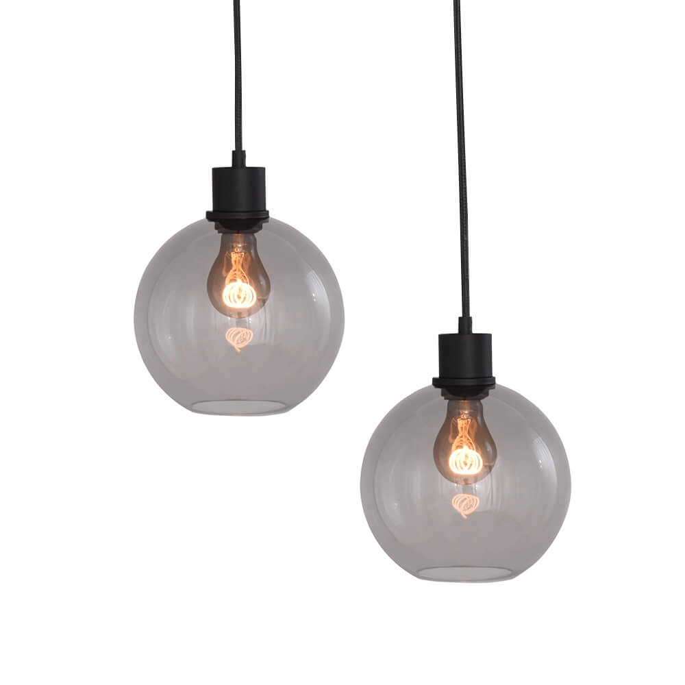 Hanglamp Lazise 6x Ø 20cm zwart Masterlight 8718121303468