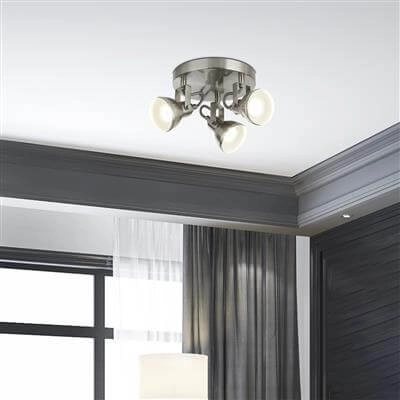 RVS opbouwspot Focus 3-lichts Searchlight 5053423090023