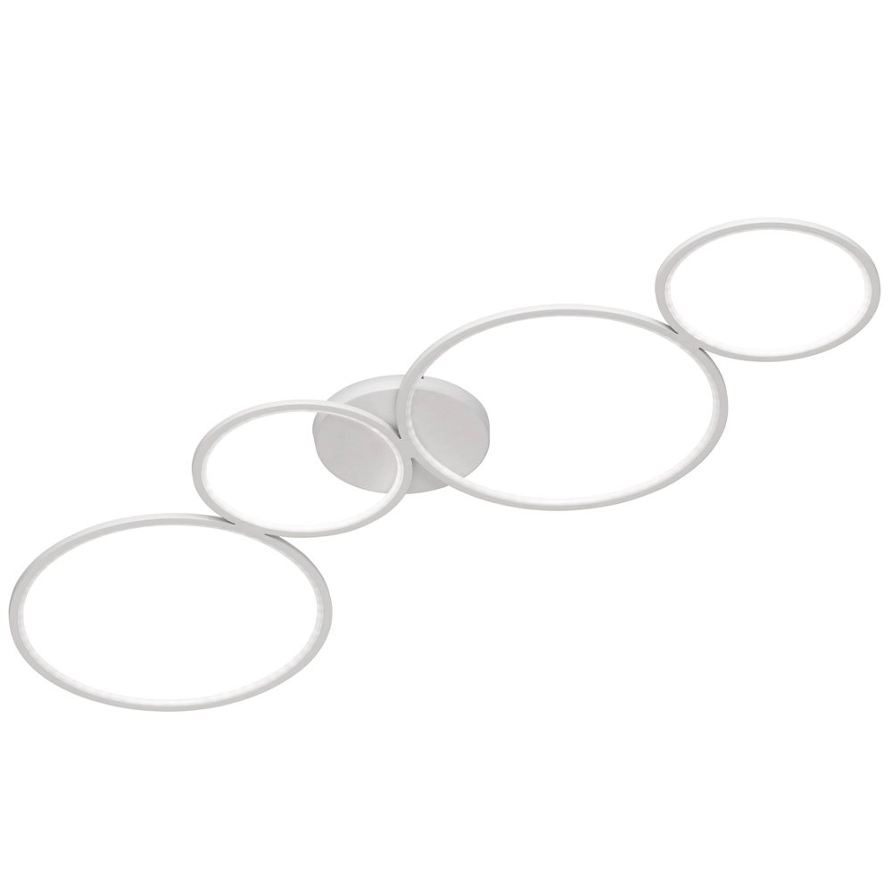 Plafondlamp Rondo wit mat