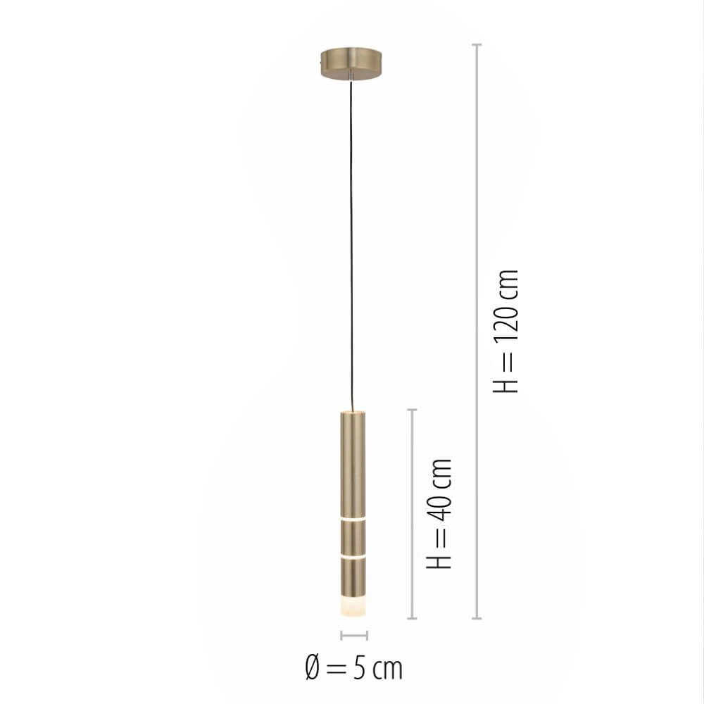 Messing hanglamp Pure Vega 3000K Paul Neuhaus 4012248357521