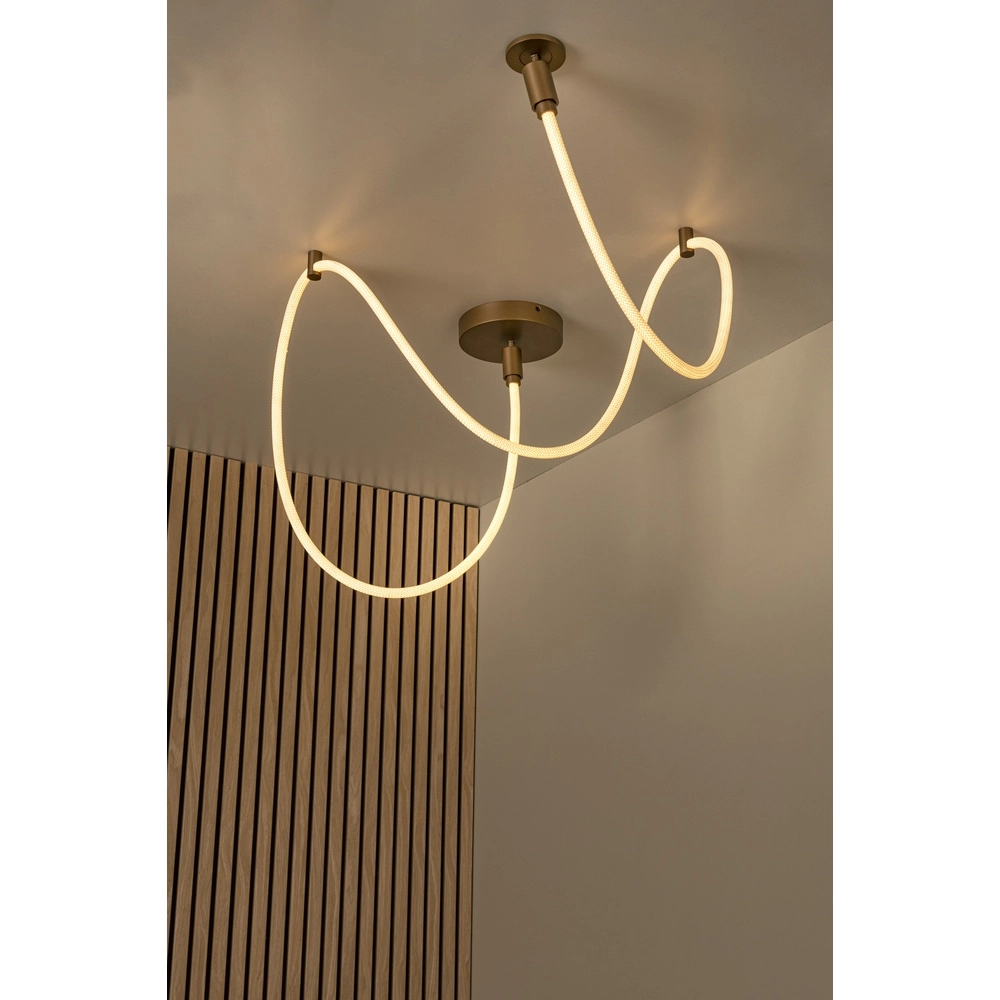 Unieke plafondlamp Janderin 300cm champagne Lucide Vibes 5411212242075