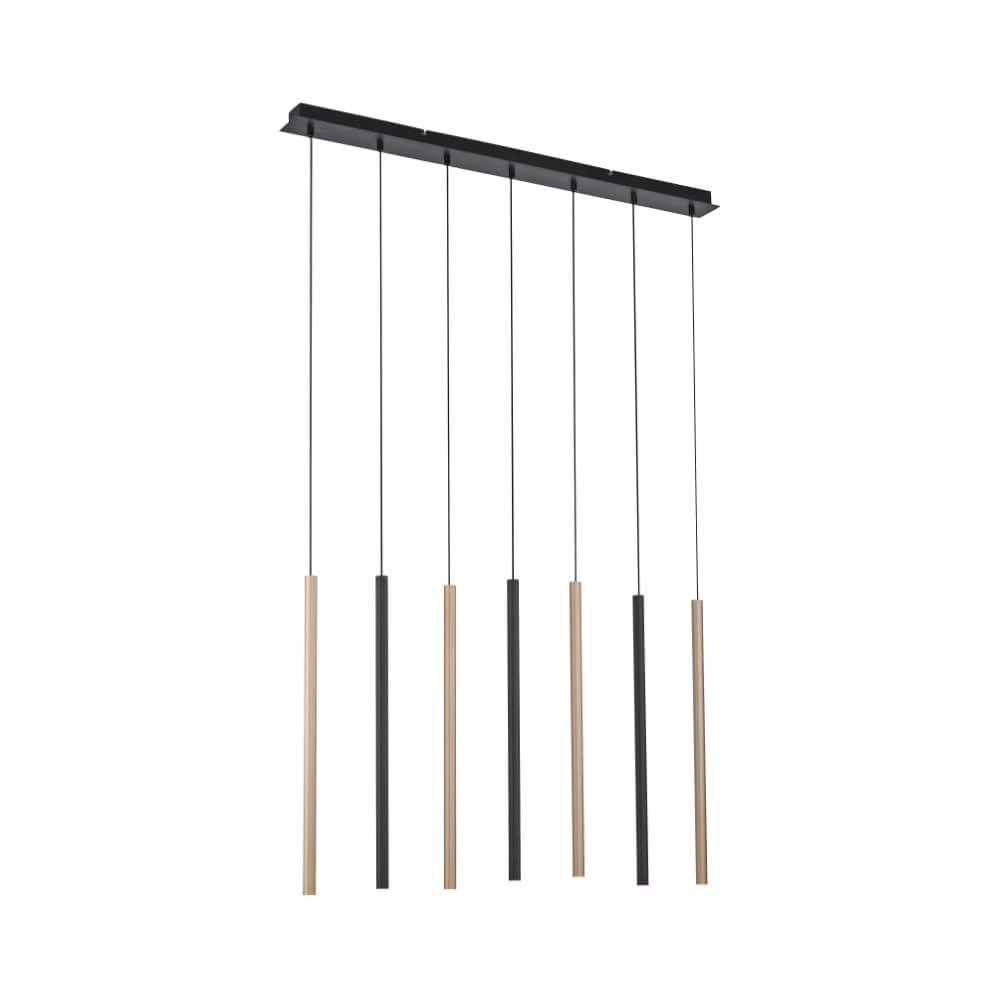 Unieke hanglamp Flute 7-lichts Paul Neuhaus 4012248374771