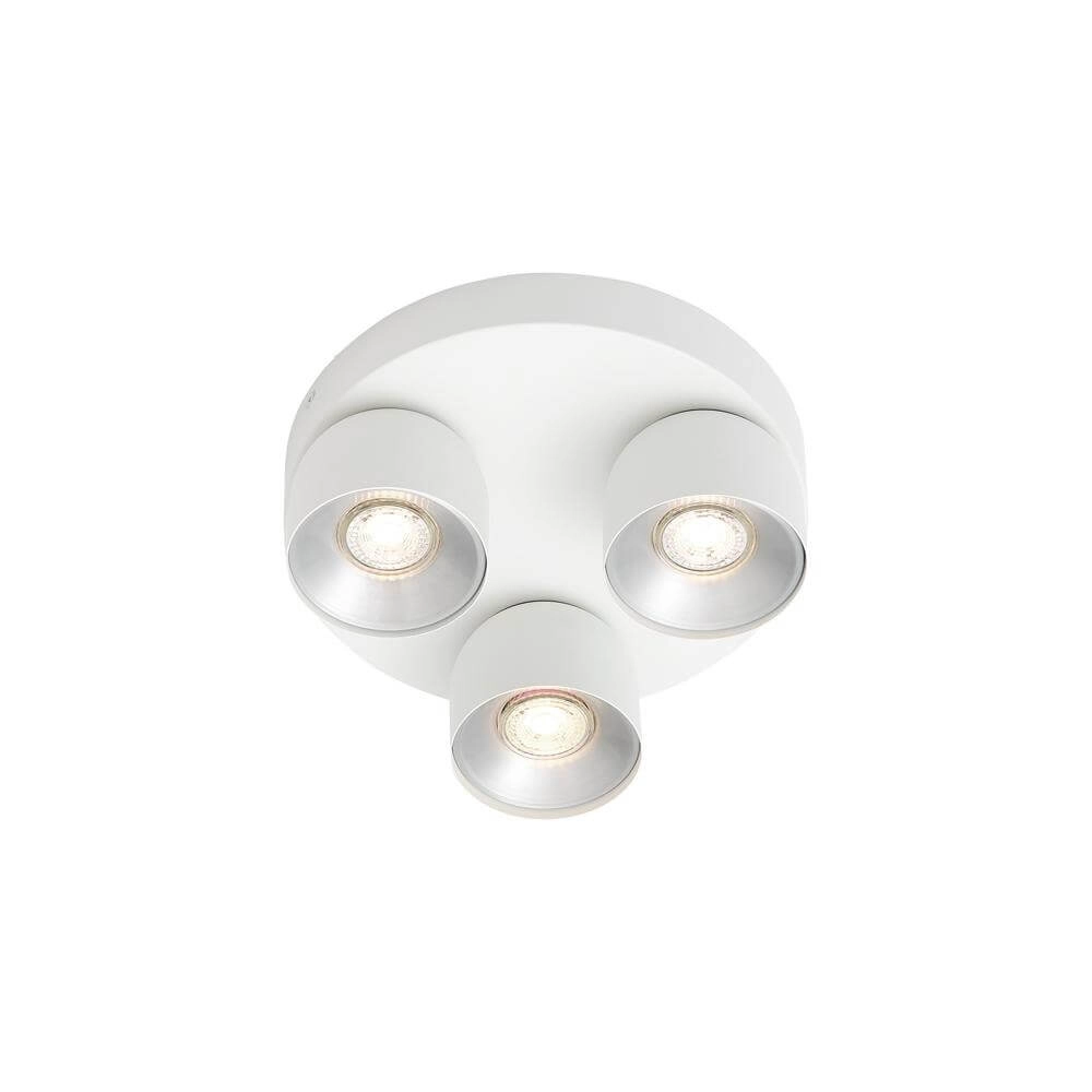 Witte spot Pitcher 3-lichts richtbaar