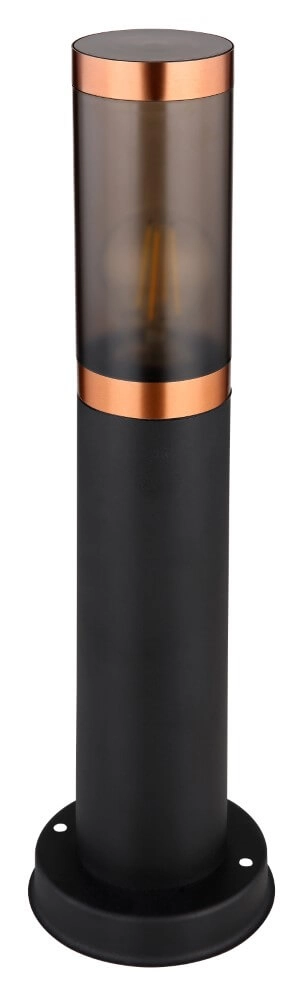 Black with red copper patio lamp Boston Globo 9007371430925