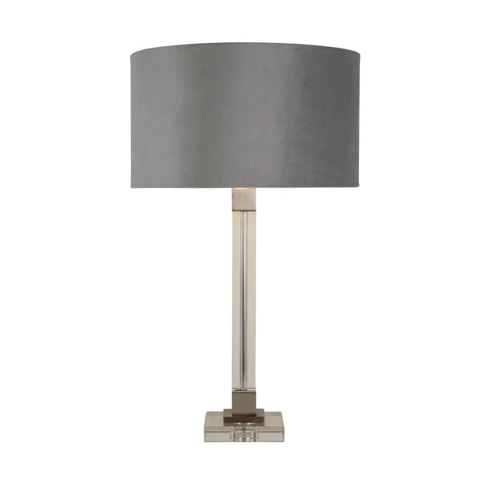 Design tafellamp Scarborough goud met grijze kap