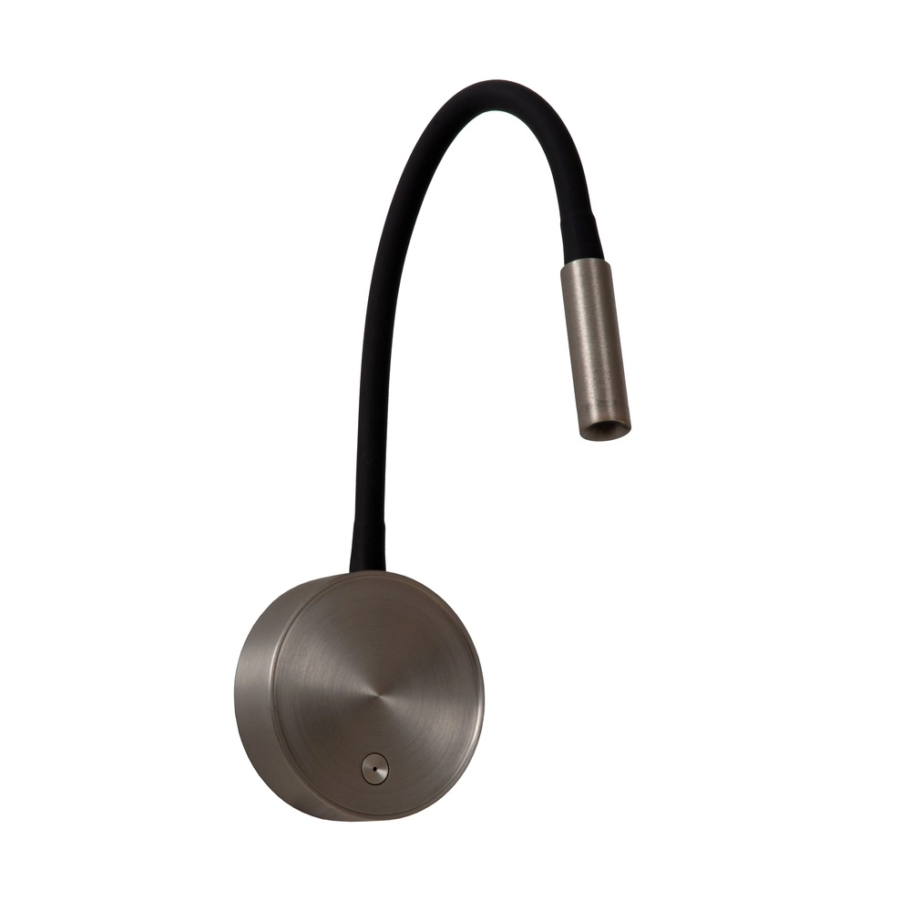 Bedlampje Asja dimbaar geborsteld metaal Premium by Lucide 5411212421197