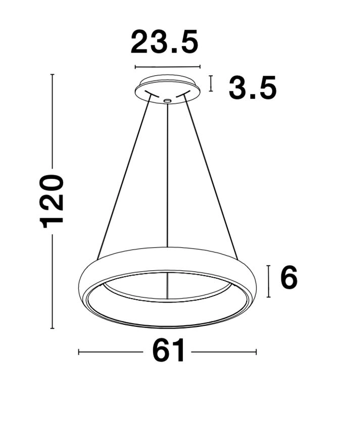 Design hanglamp Albi wit Ø 61cm Lyora 5212017416902