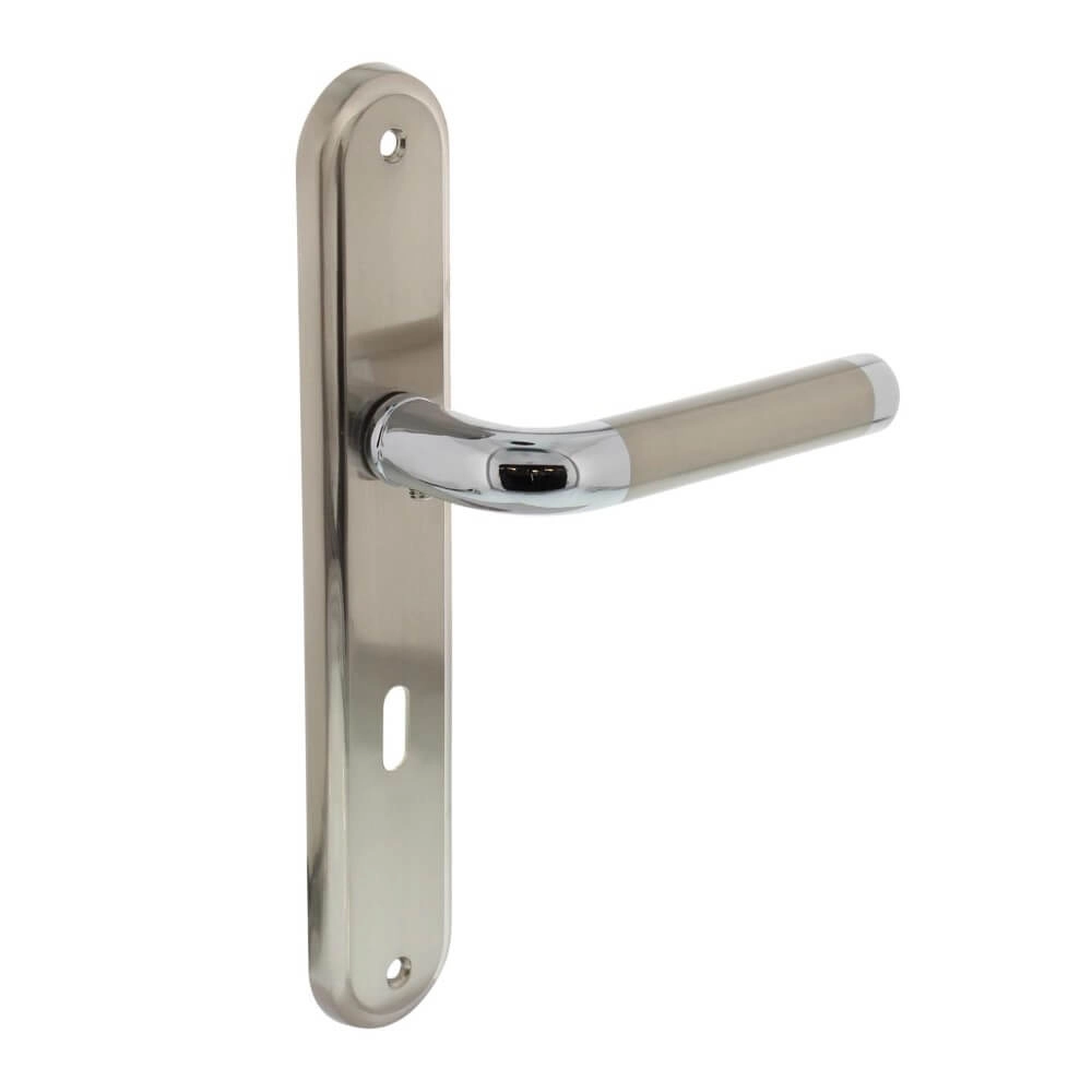 Klassieke deurklink Agatha sleutel 72mm chroom
