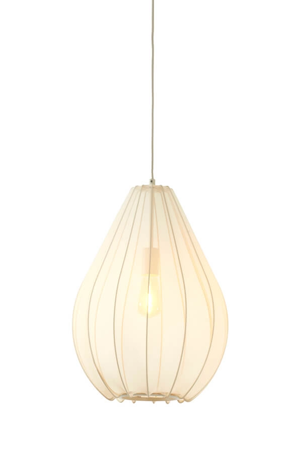 Japandi hanglamp Itela crème Ø 38cm