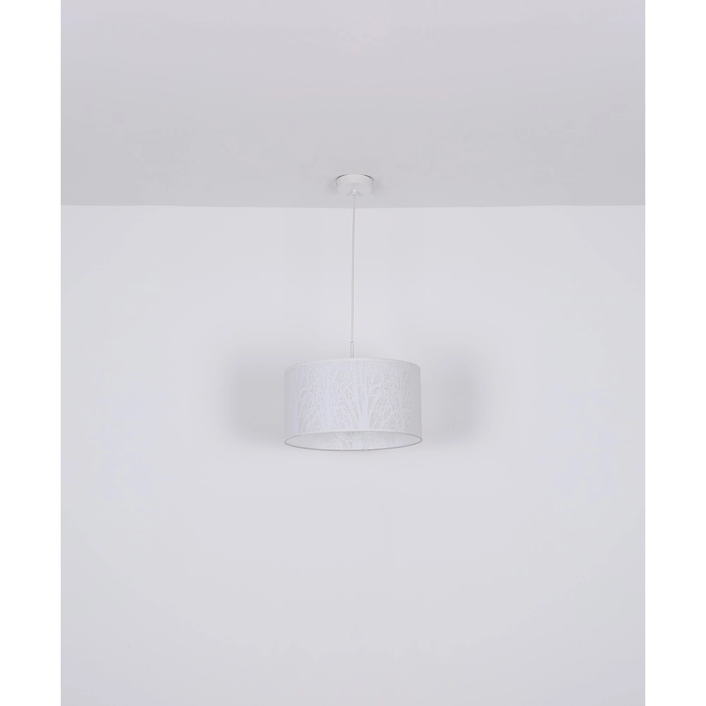 Witte hanglamp Pinni Ø 38cm zwart Globo 9007371400256