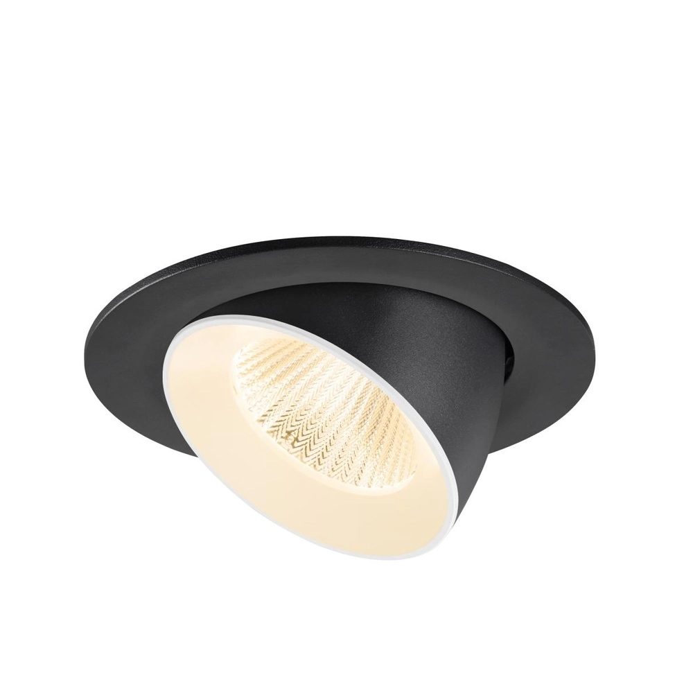 Inbouwspot Numinos Gimble L zwart/wit 2700K - 40gr SLV 4024163310475