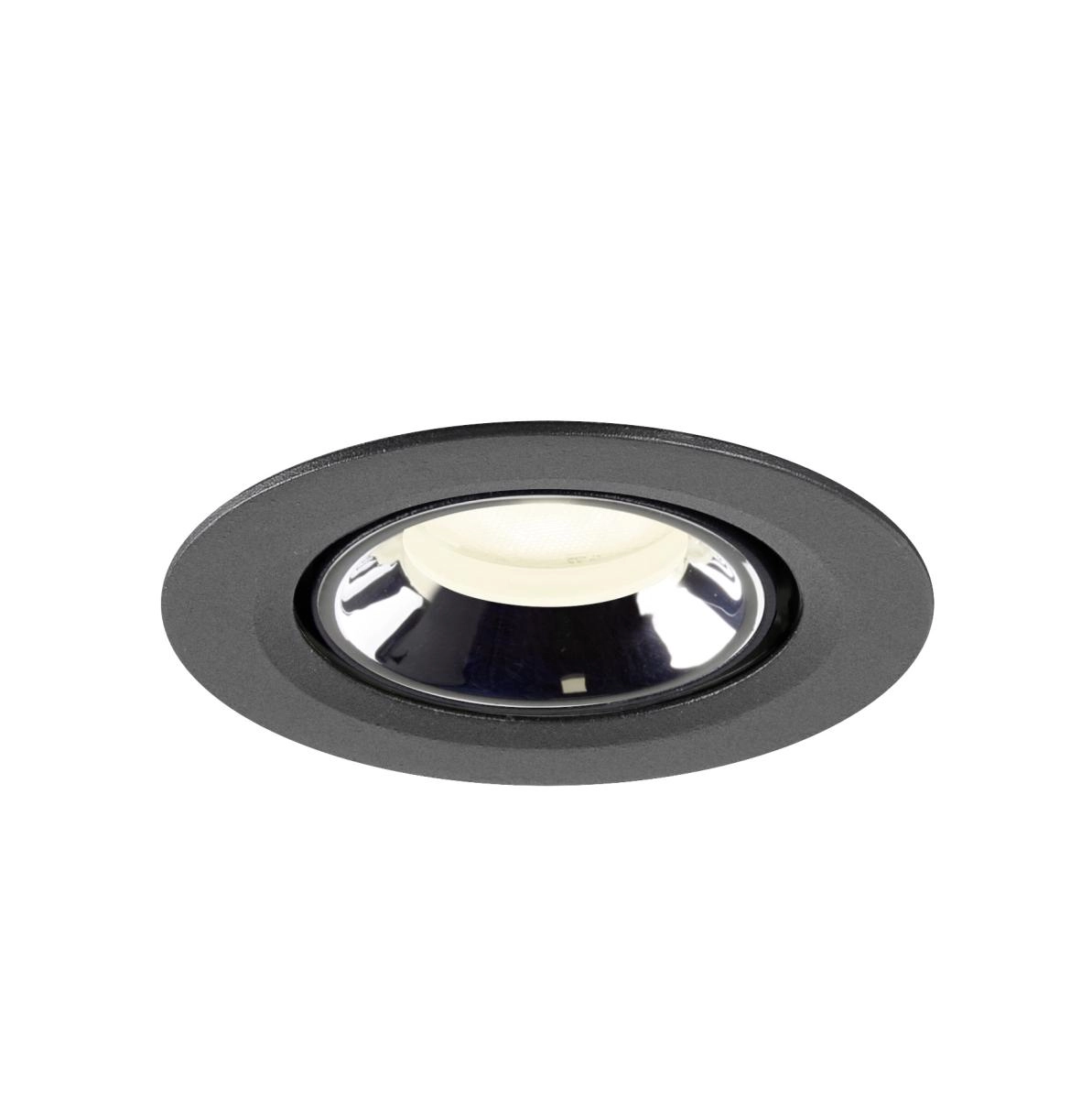 Inbouwspot Numinos Gimble XS zwart/chroom 4000K - 55gr SLV 4024163306843