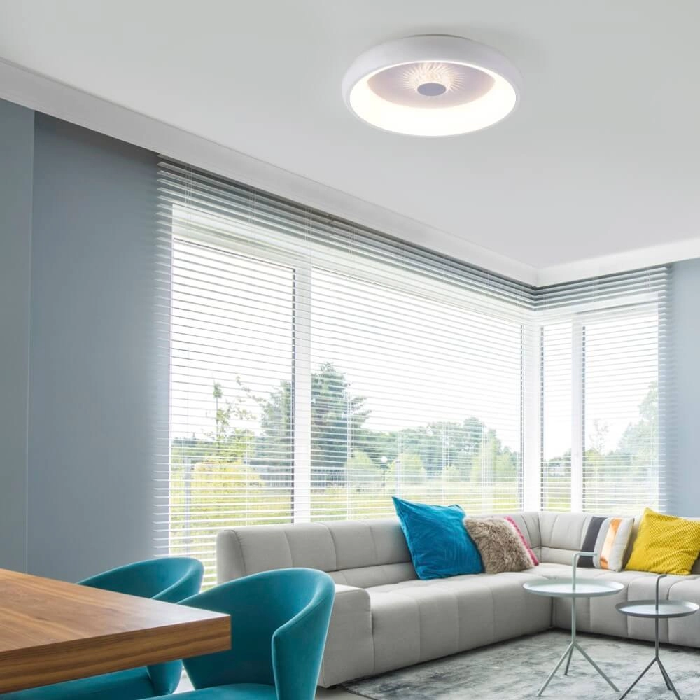 Ronde plafondlamp Vertigo wit Ø 46,5cm Just Light 4043689994709
