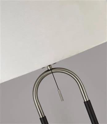 Vloerlamp Jazz 161cm zwart met creme Searchlight 5053423193076