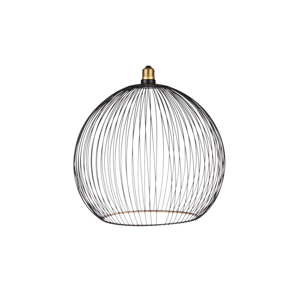 Unieke lichtbron bol Floating Filo zwart - 6W - E27 - 450lm - 2200K - Ø 30cm
