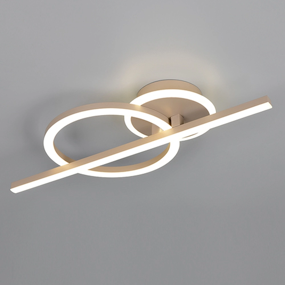 Plafondlamp Welis modern zand bruin Trio 4017807704440
