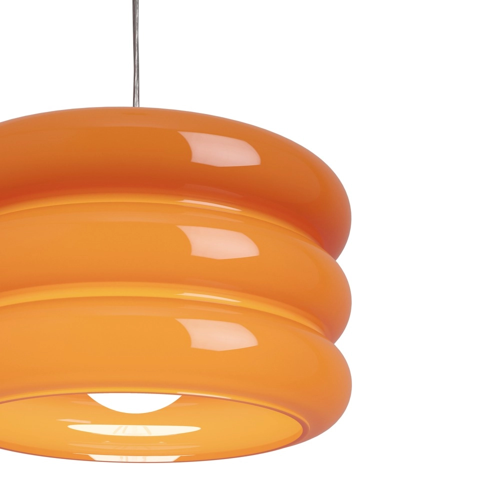 Design hanglamp Tortora chroom met oranje Ø 20cm Eglo 9008606405565
