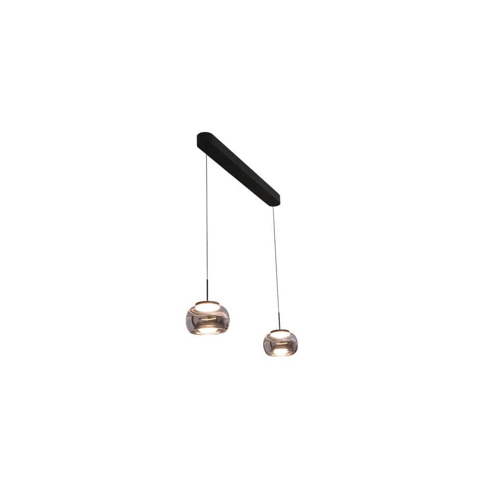 Eettafel hanglamp Bounto met smoke glas Lyora 4255805301210