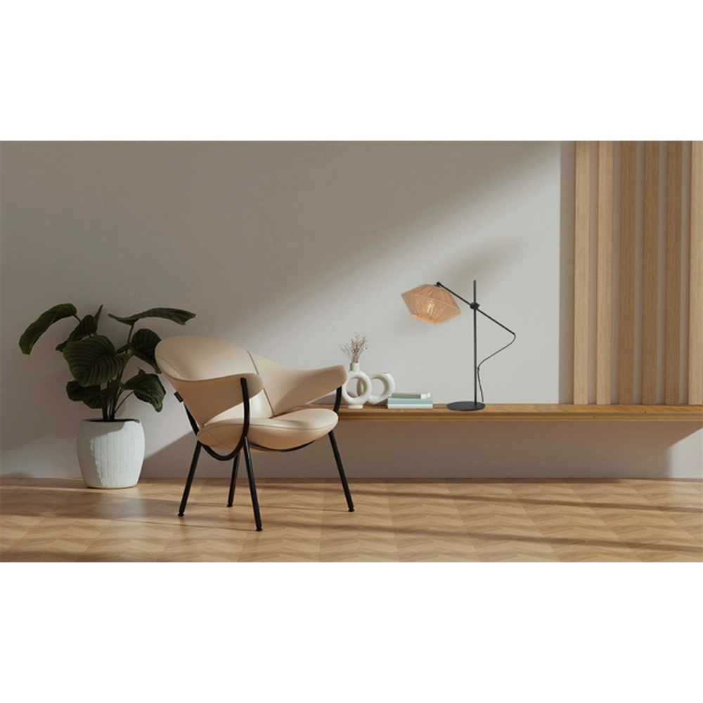 Verstelbare tafellamp Bicono met touwkap Ø 35cm Masterlight 8718121352848