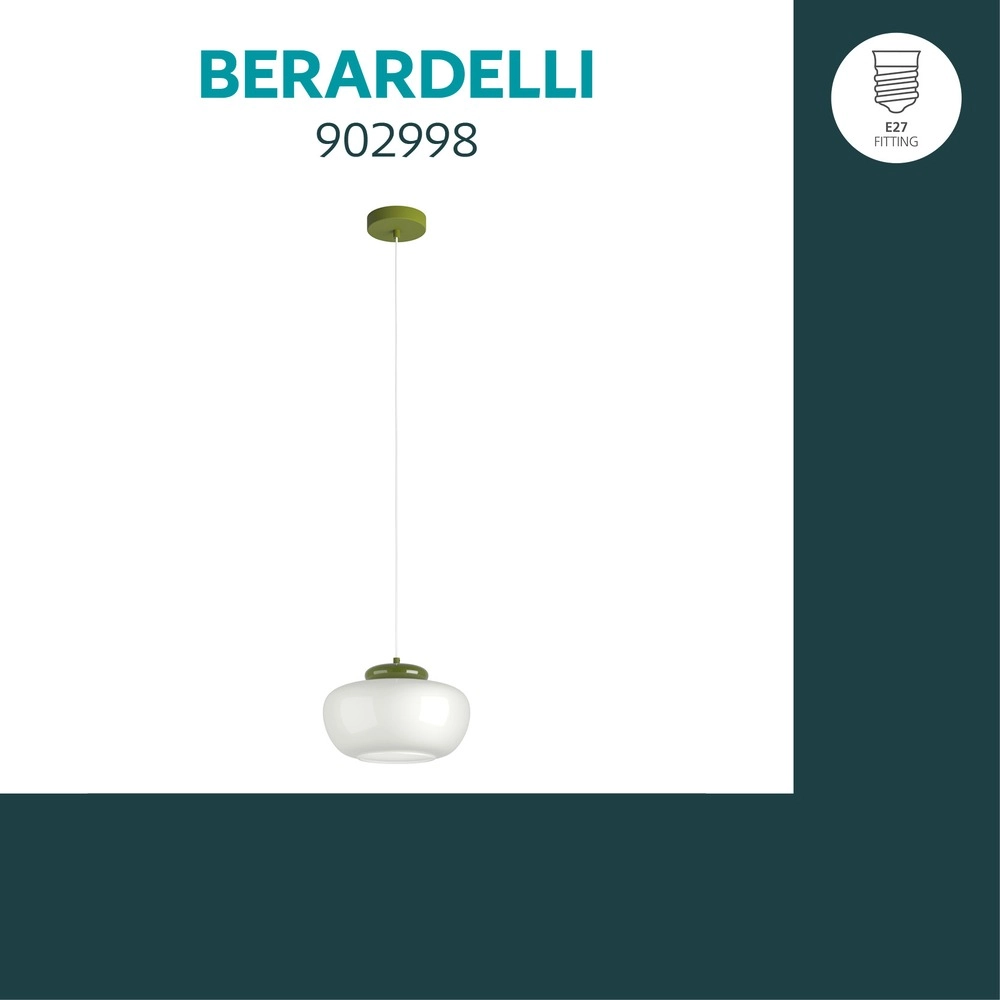 Design hanglamp Berardelli wit met groen Ø 30cm Eglo 9008606404957
