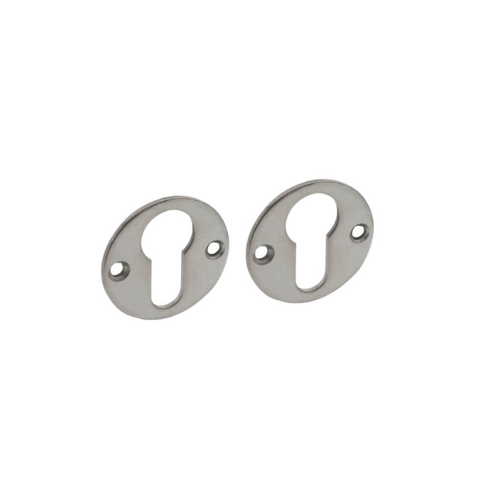 Set van 2 cilinderrozetten Tira rond RVS 2mm