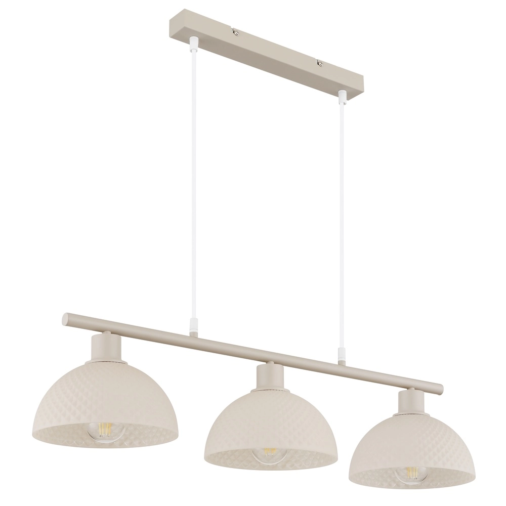 3-lichts hanglamp Selma zand bruin Globo 9007371592104