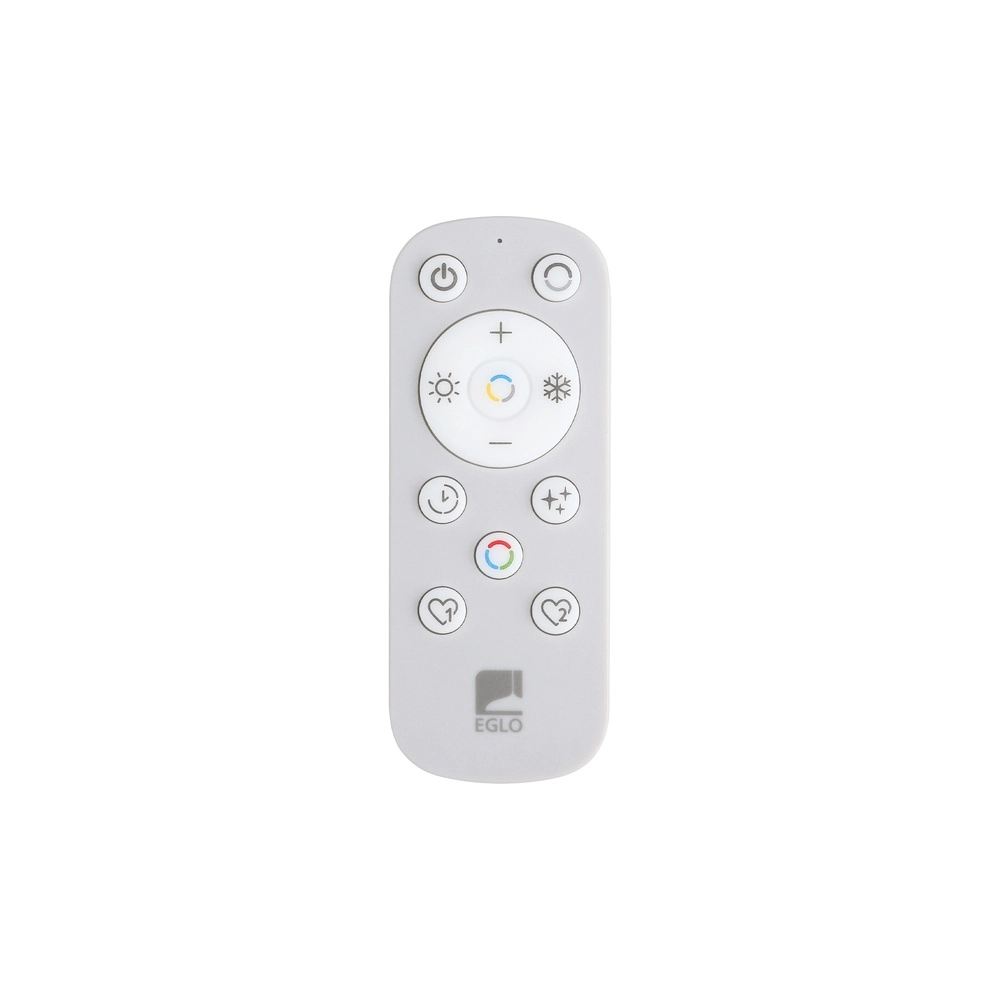 Led plafondlamp Amandolo met afstandsbediening - zwart - rond Eglo 9008606303915