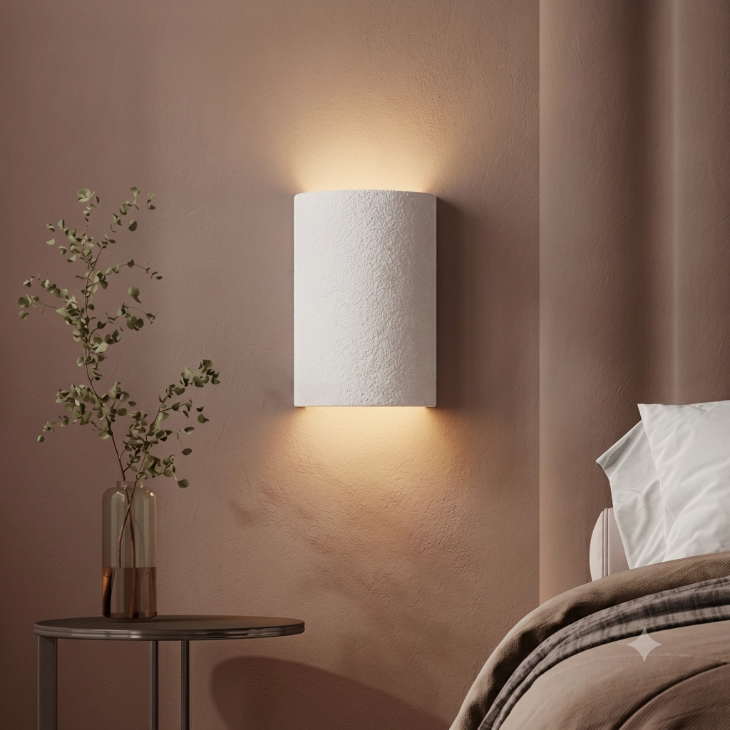 Ronde wandlamp Luz wit