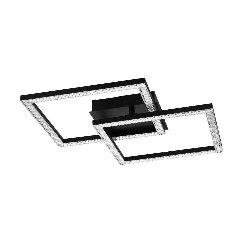 Zwarte plafondlamp Lejias met led