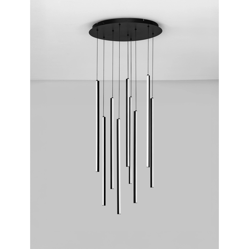 Design hanglamp Gratta zwart Ø 50cm Lyora 5212017468536