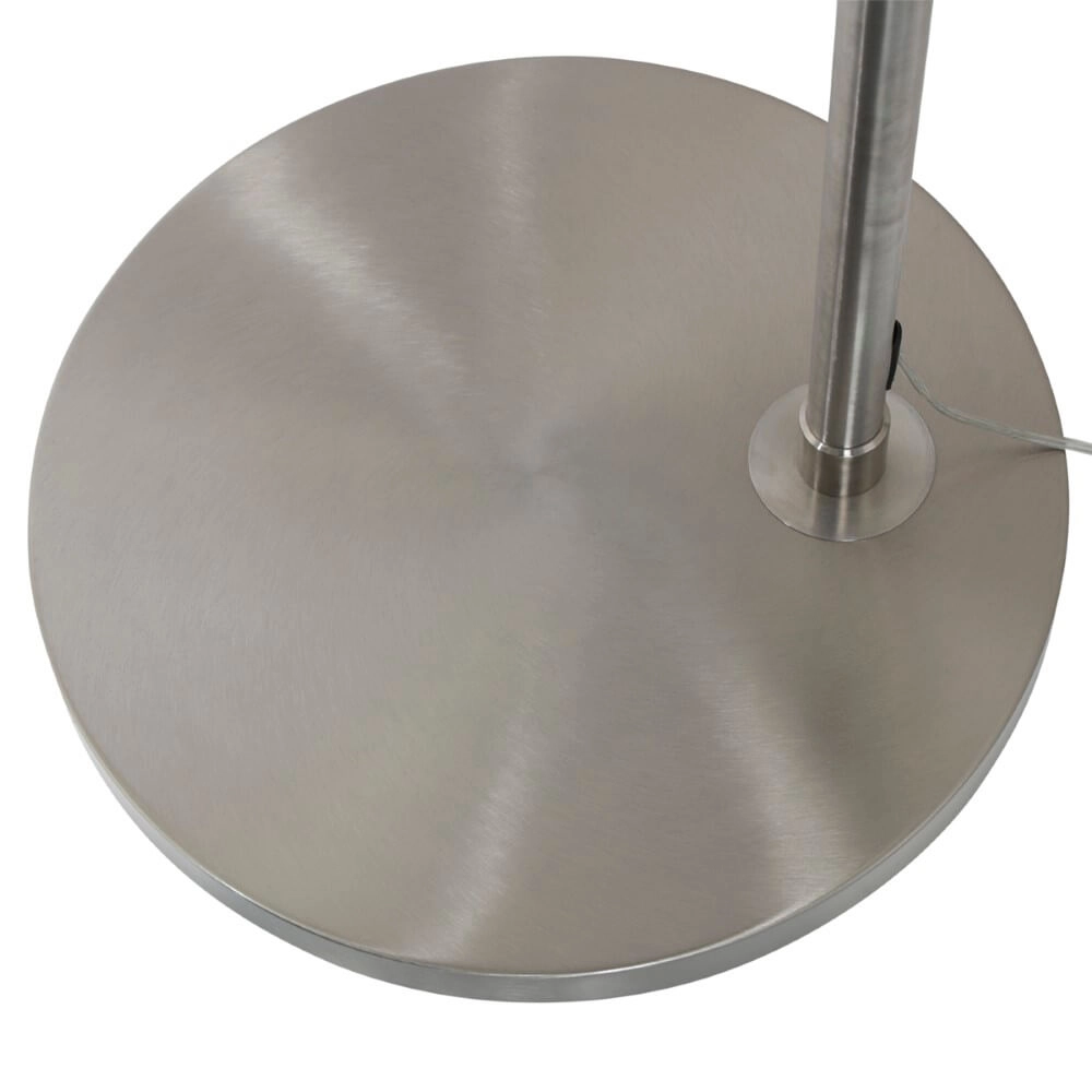 Arc lamp Gramineus staal met smoke glas Steinhauer 8712746116496