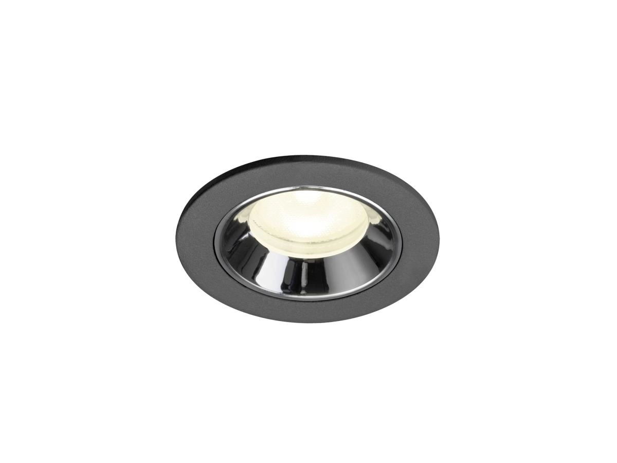 Inbouwspot Numinos XS zwart/chroom 4000K - 55gr