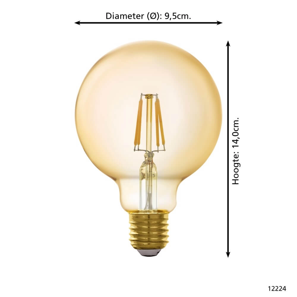 Led lampenbol Zigbee - E27 - 4.9 watt - 2200K - G95 Eglo 9002759122249