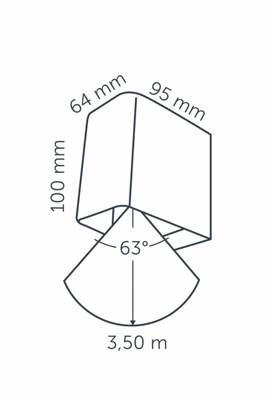 Wall spotlight Ace Down 12 volt LED In-lite 8717051003530