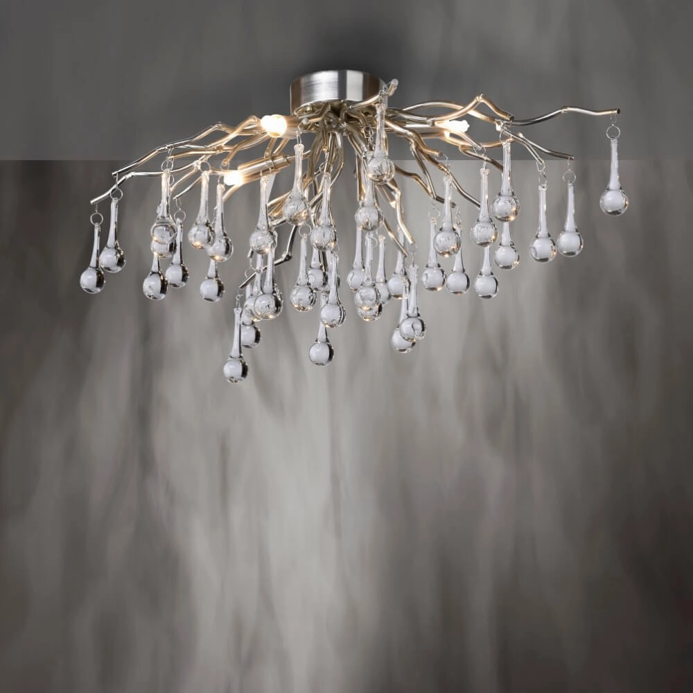 Kroonluchter Icicle metaal 60cm Paul Neuhaus 4012248352076