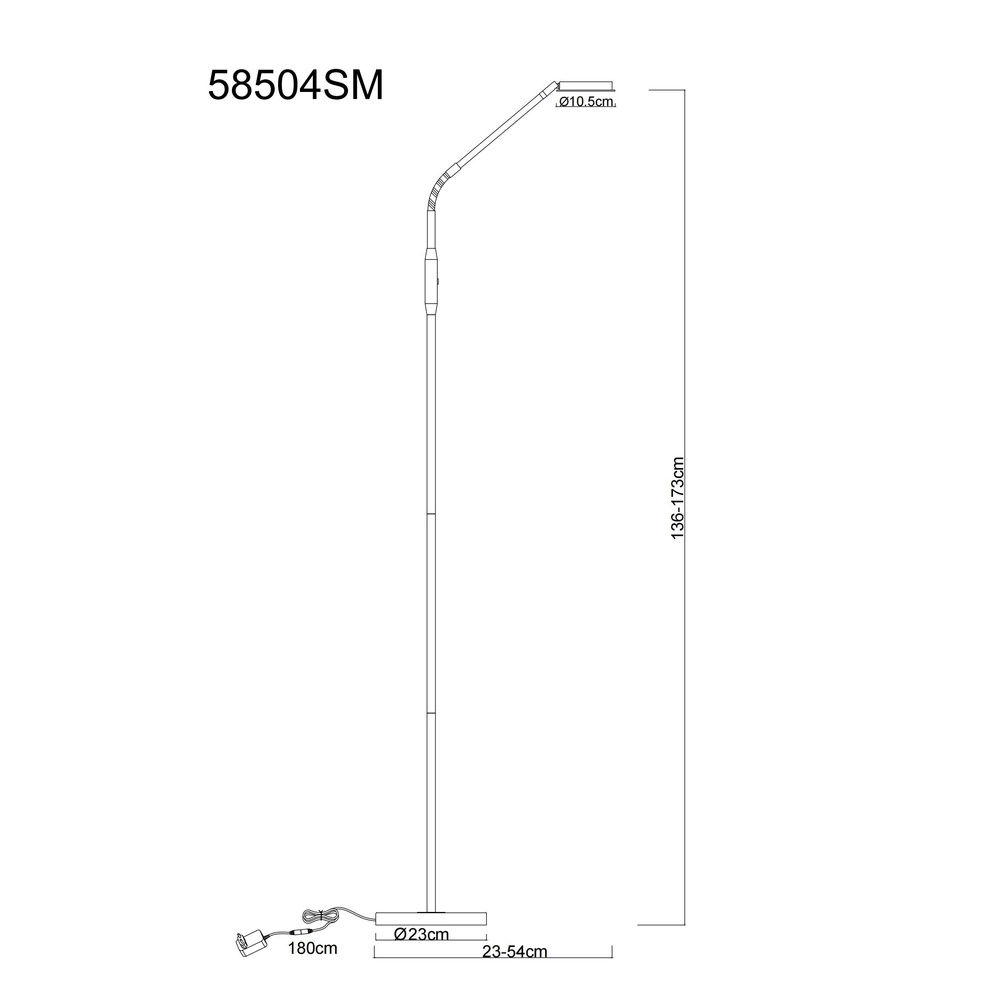 Leeslamp Silvio goud Globo 9007371580170