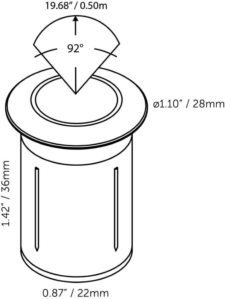 12 volt grondspotje Dot 22 In-lite 8717051006562