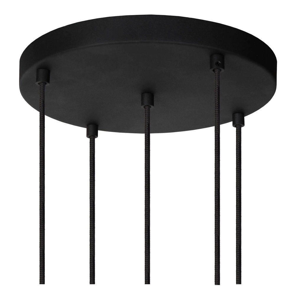 Hanglamp Marius 5-lichts zwart Lucide 5411212452245