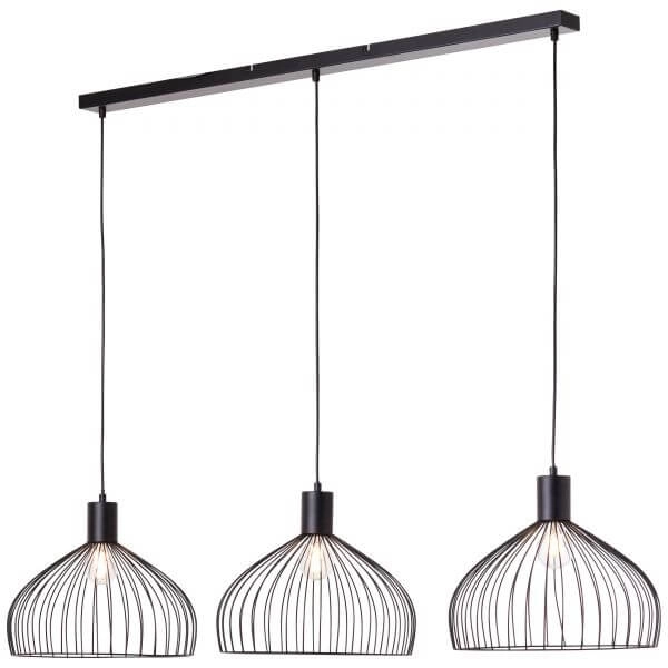 Hanglamp Blacky 3-lichts zwart Brilliant 4004353399992