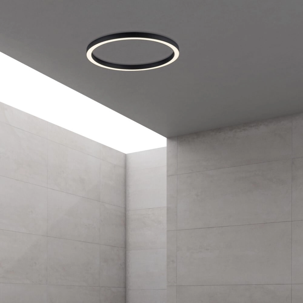 Ronde vloerlamp Pure Lines Round Ø 70cm antraciet Paul Neuhaus 4012248373521
