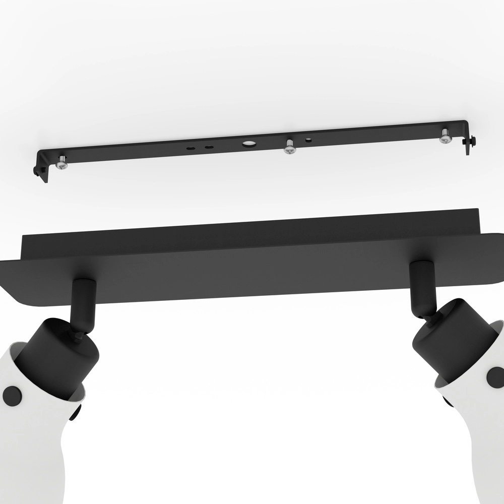 Grijze plafondlamp Matlock 2x E27 - design Eglo 9002759438289