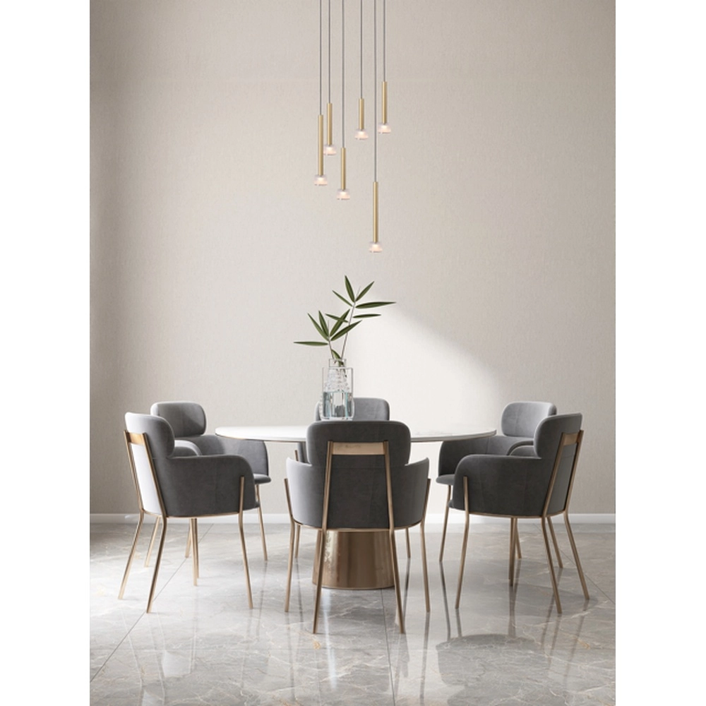 Led hanglamp Fabro 6-lichts - mat goud Masterlight 8718121317045