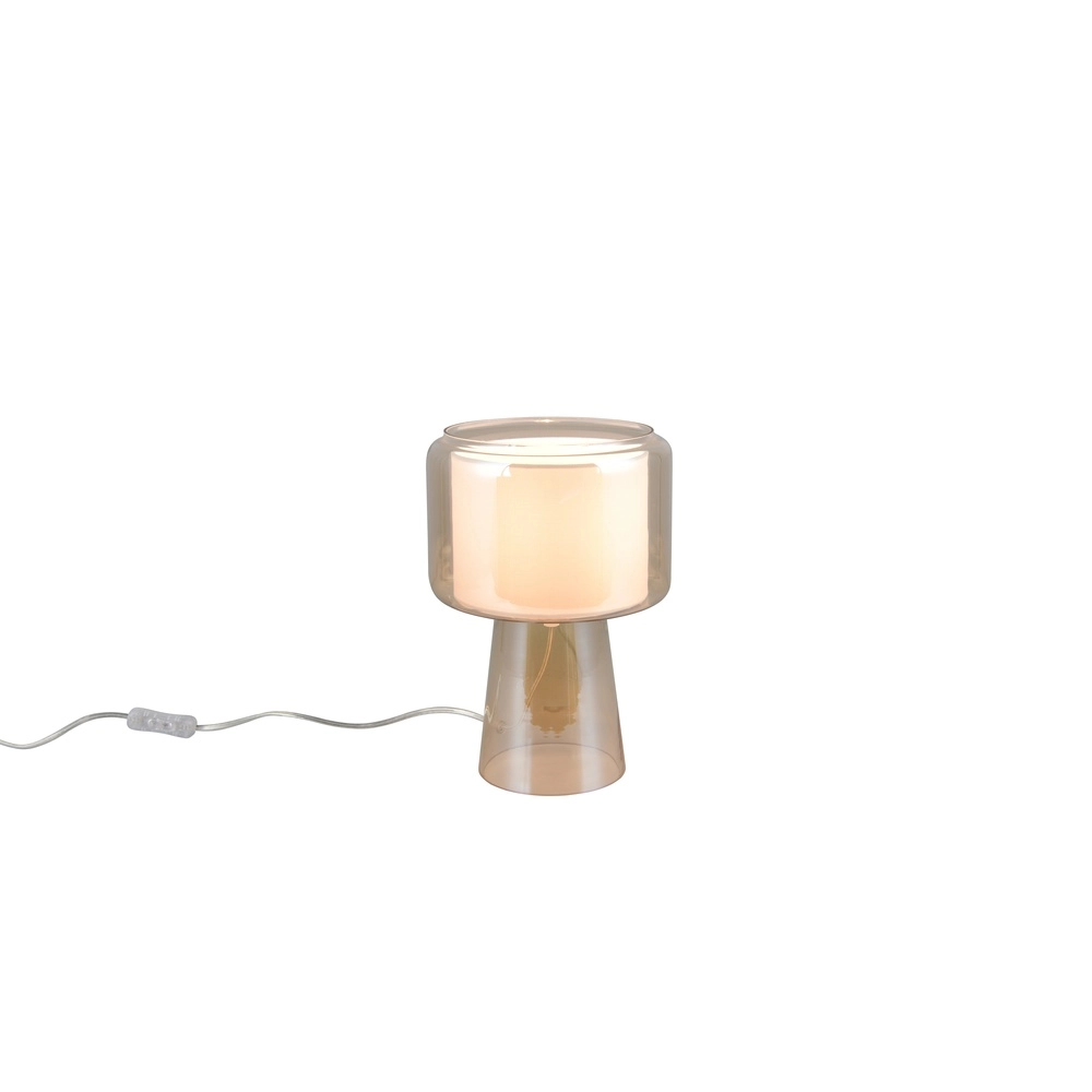 Design tafellamp Rocka amber glas
