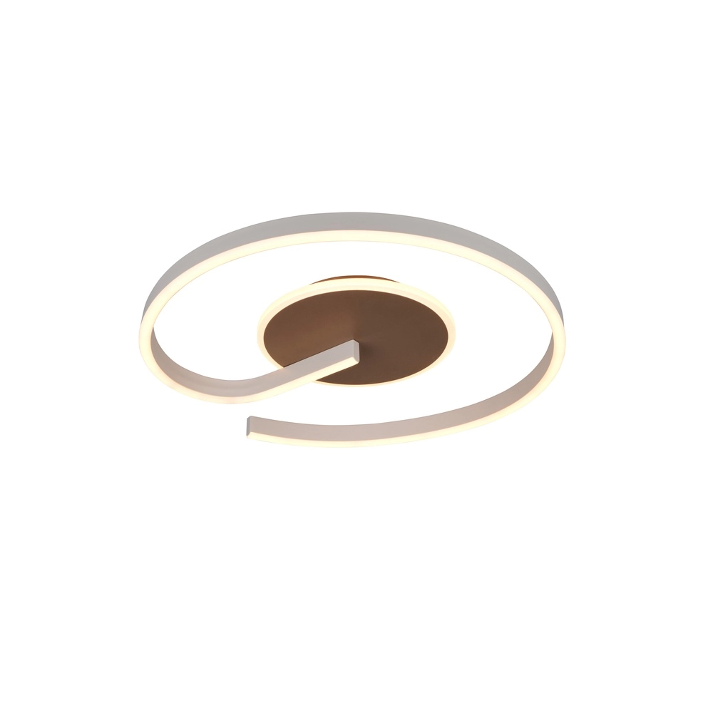 Design plafondlamp Calle mokka bruin