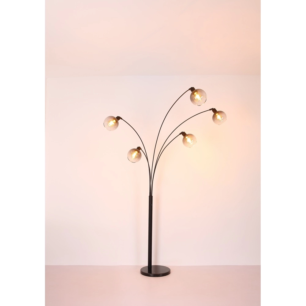 Vloerlamp Seymour zwart Globo 9007371457229