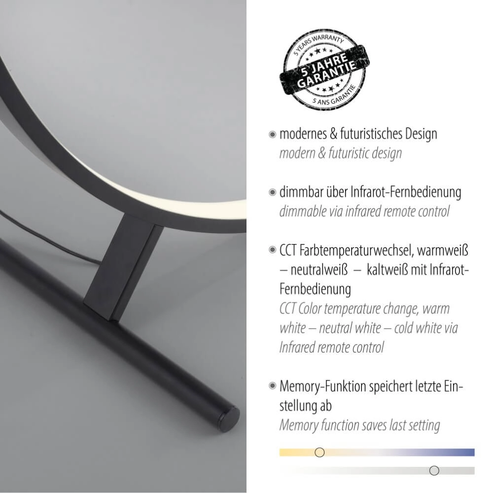 Vloerlamp Hula uniek design Ø 100cm Paul Neuhaus 4012248373323