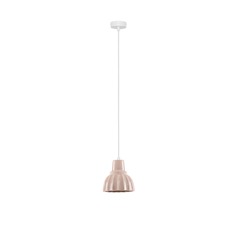 Hanglamp Picco wit met mokka bruin Lyora 5212017495389