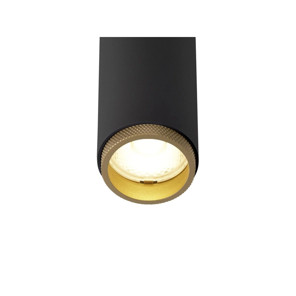 Inbouwspot Grip! S zwart met goud 3000K SLV 4024163304818