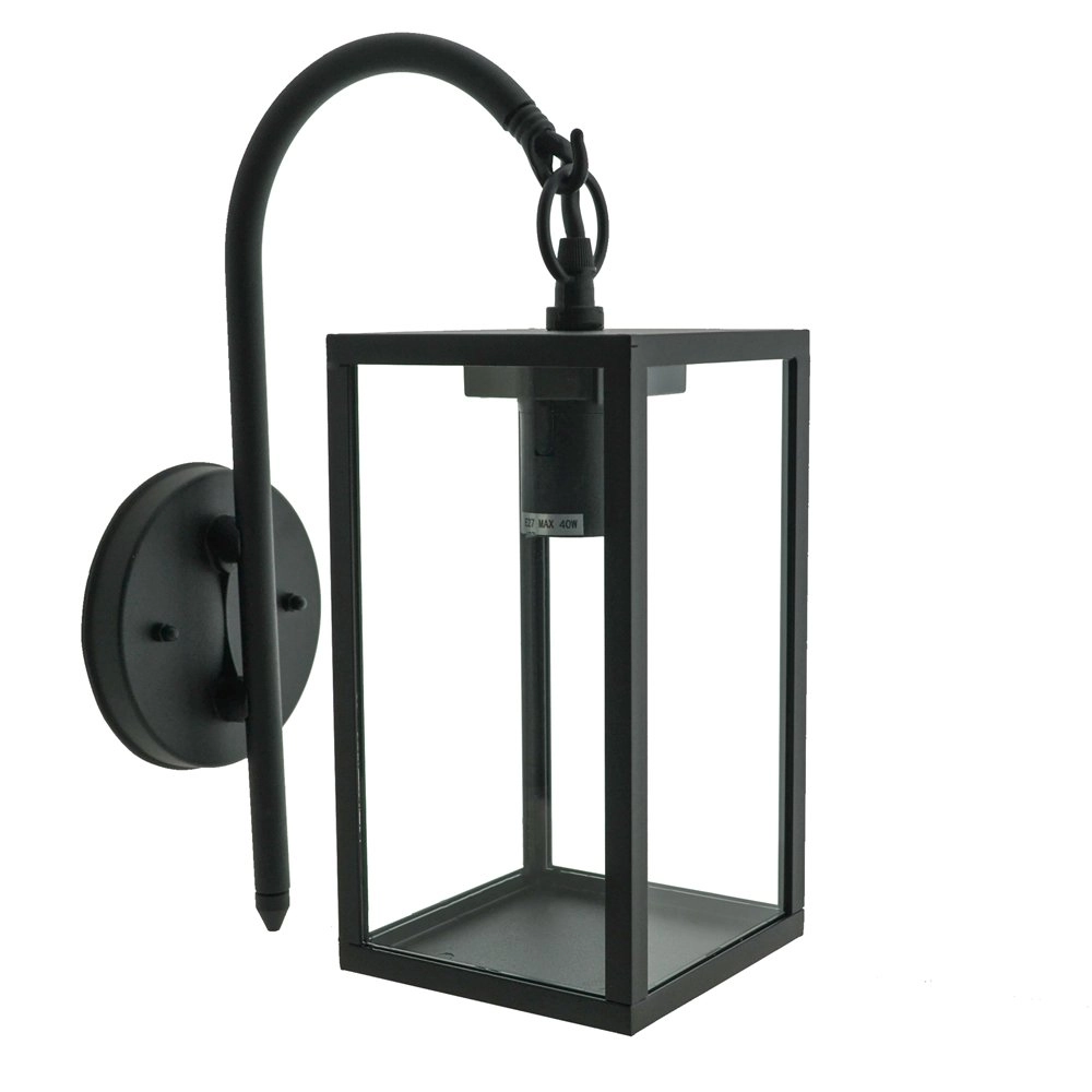 Landelijke buitenlamp Norway Down zwart